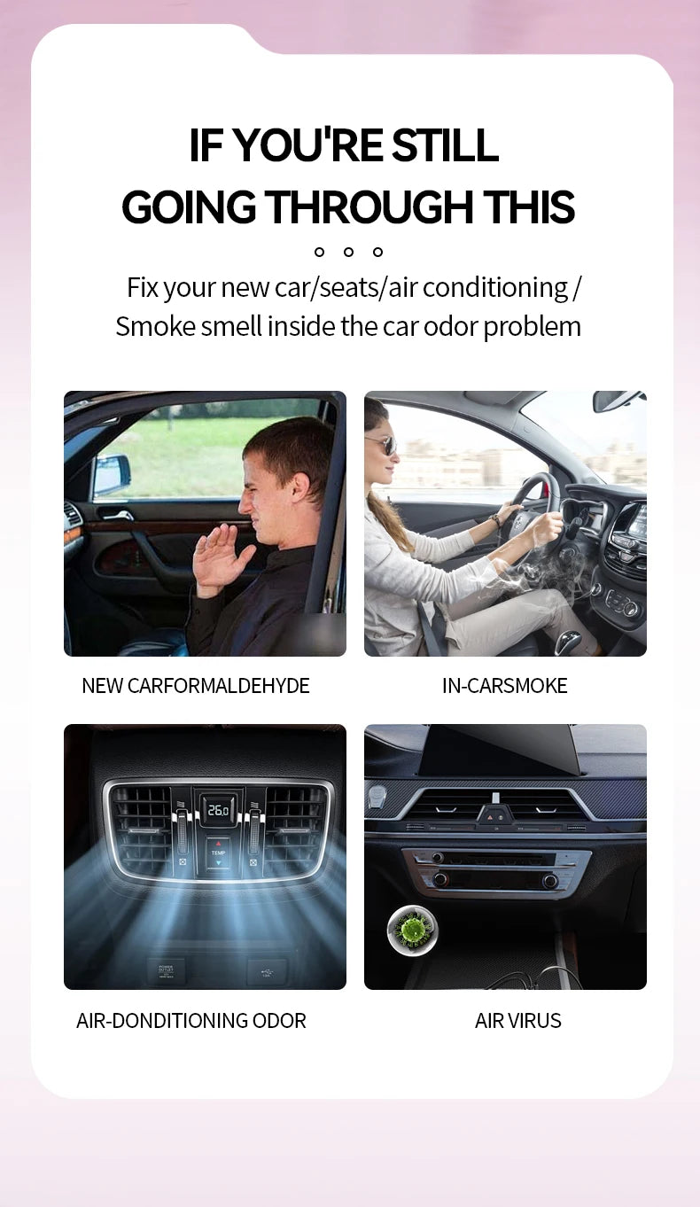 Pink car fragrance car interior accessories, perfume pendant car supplies, fresh air car fragrance