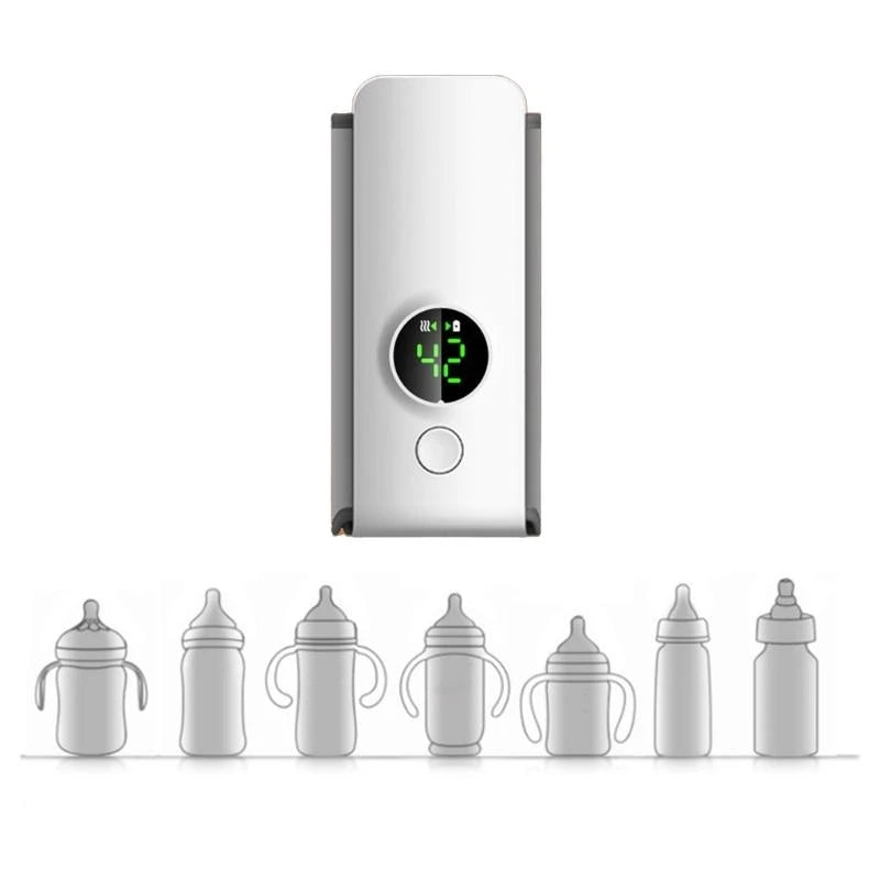 Convenient Baby Bottle Warmer 6-Gear Adjustable for Travel Quick Heating Solution with Adjustable Gear for Most Bottles G2TD