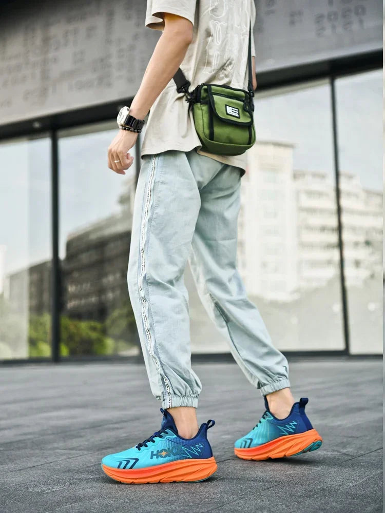 Men Mesh Running Shoes Off-road Shoes Sneakers Outdoor Breathable Trainer Race Luxury shoes Cushioning Couple Non-Slip Fashion