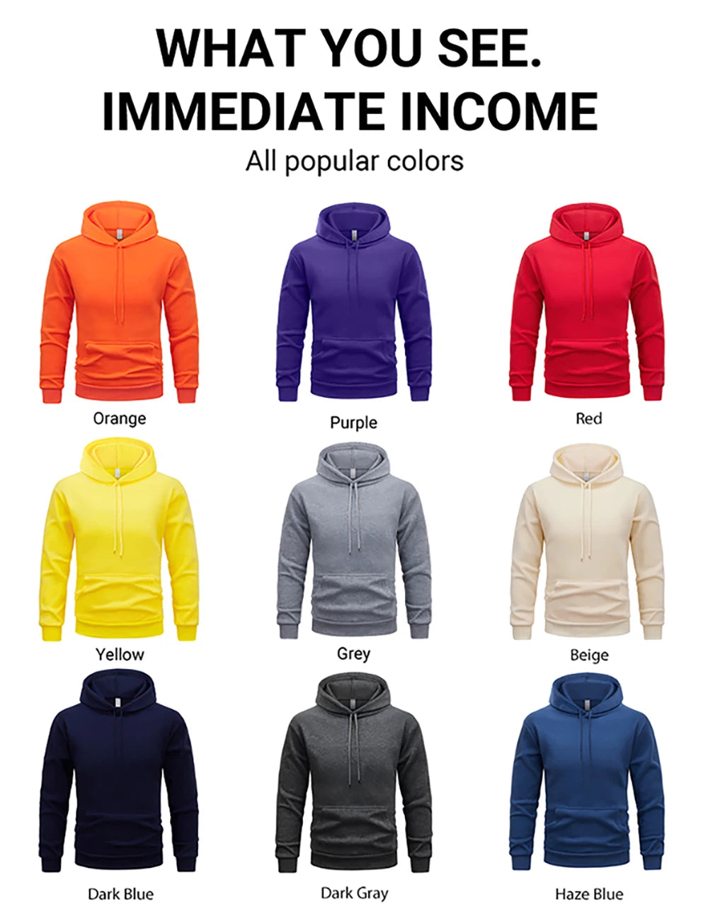 Solid Color Hoody For Female Autumn Fashionable Clothing Casual Fleece Pocket Hoodies Multicolor Unisex Women Streetwear