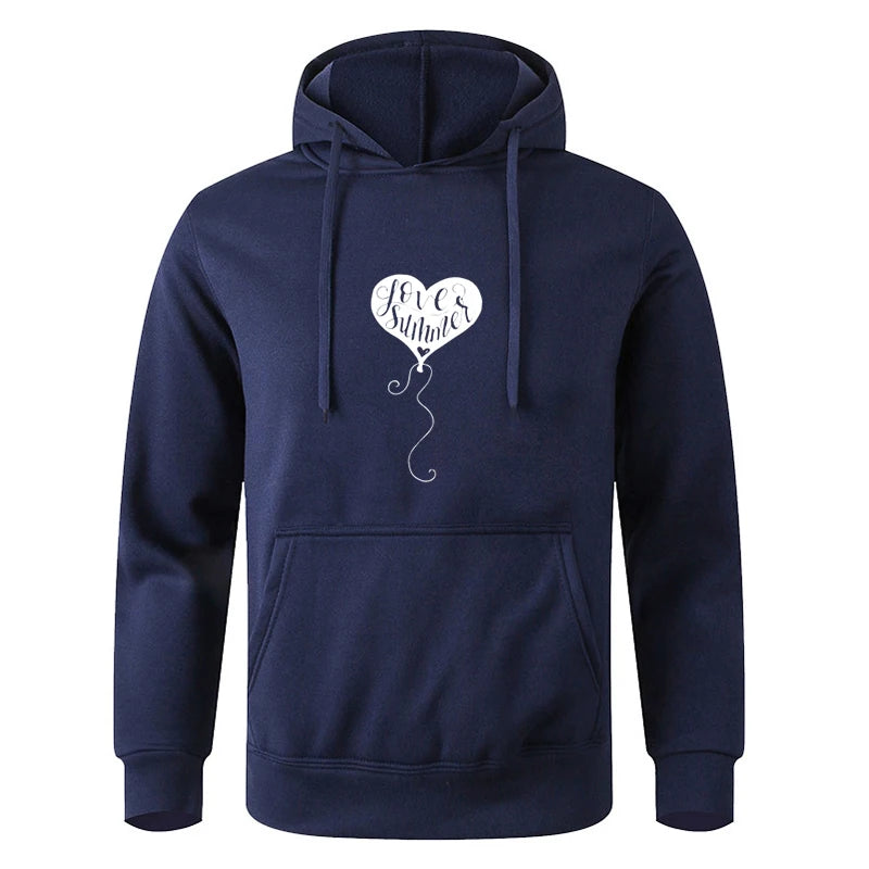 For Male And Women Spring Autumn Men's Solid Color Casual Oversize Black Pullover Hoodie Sweatshirt