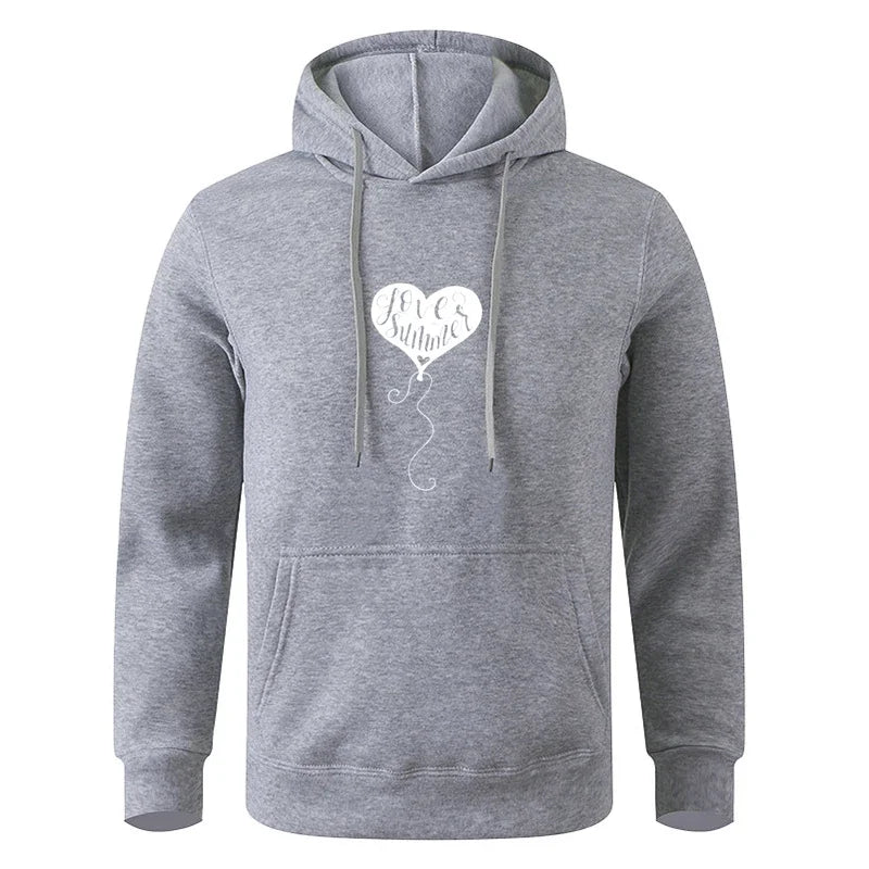 For Male And Women Spring Autumn Men's Solid Color Casual Oversize Black Pullover Hoodie Sweatshirt