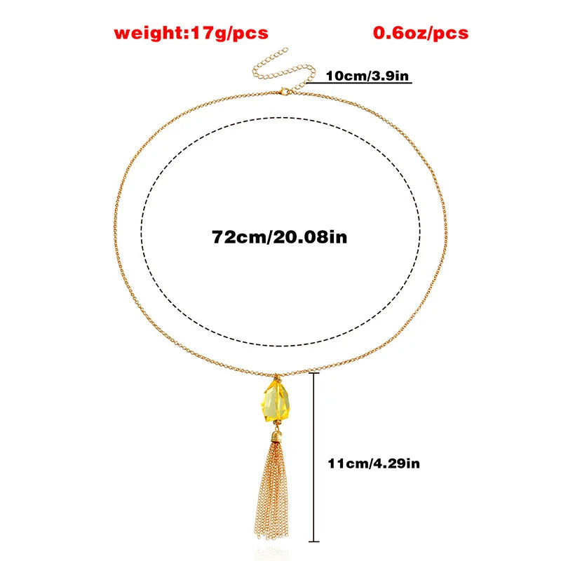 New Vintage Butterfly Pearl Tassel Clavicle Chain for Women Simple Crystal Flower Pendant Long Necklace Evil Eye Sweater Chain