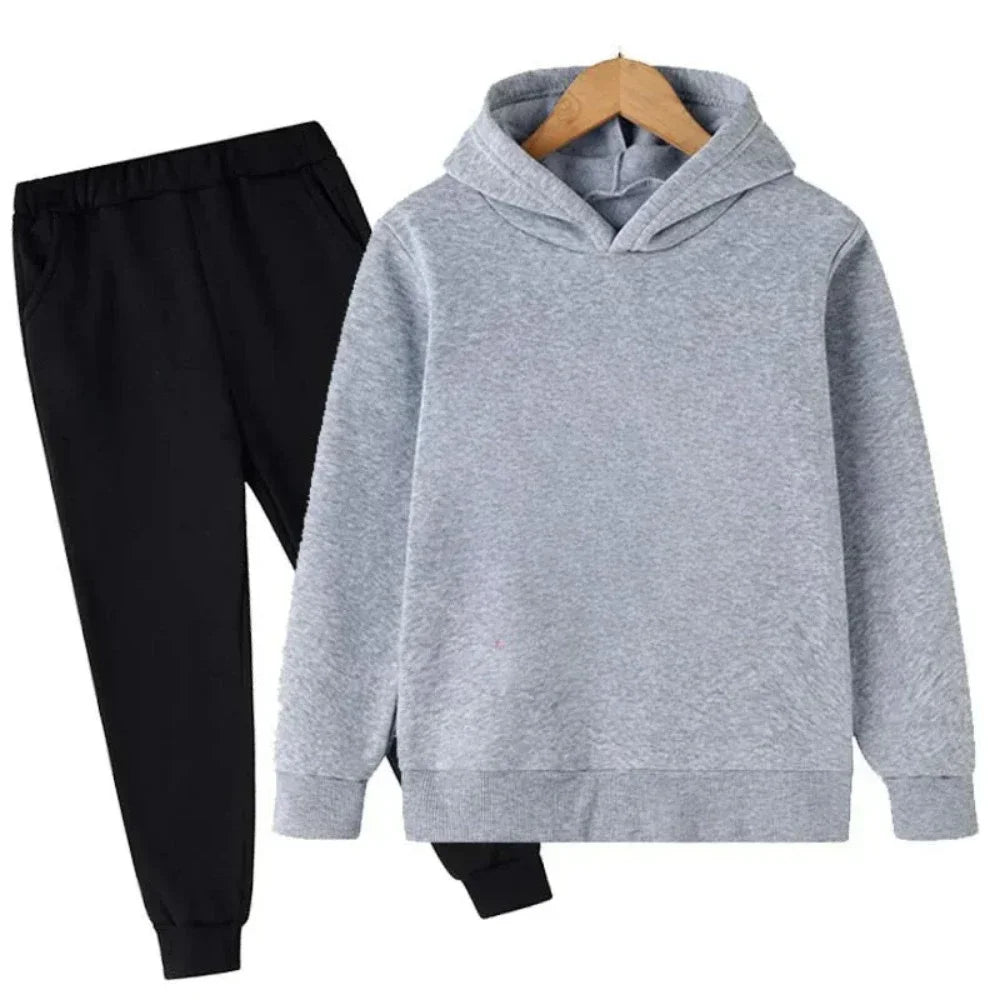 Autumn Fashion Brand Ronaldo Print Children Set Hoodie+Pants Suit 2pcs Set Kid Boy Girl Clothes Casual Football Player Tracksuit