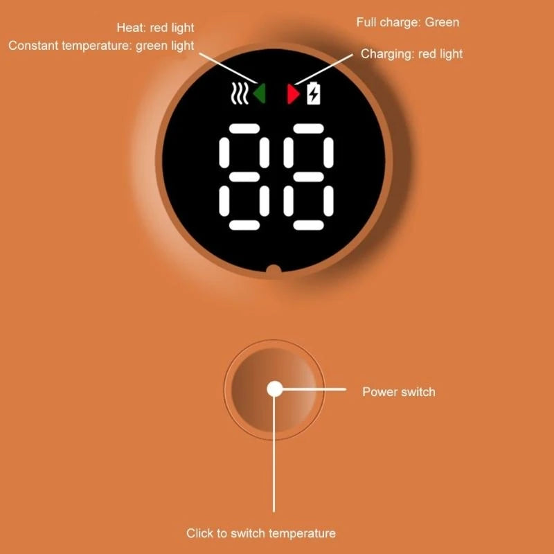 Convenient Baby Bottle Warmer 6-Gear Adjustable for Travel Quick Heating Solution with Adjustable Gear for Most Bottles G2TD