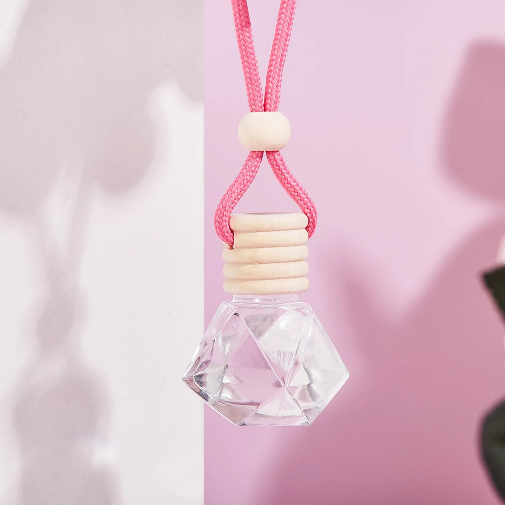 Pink car fragrance car interior accessories, perfume pendant car supplies, fresh air car fragrance