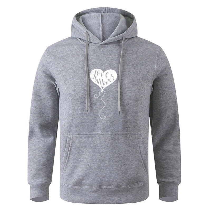 For Male And Women Spring Autumn Men's Solid Color Casual Oversize Black Pullover Hoodie Sweatshirt