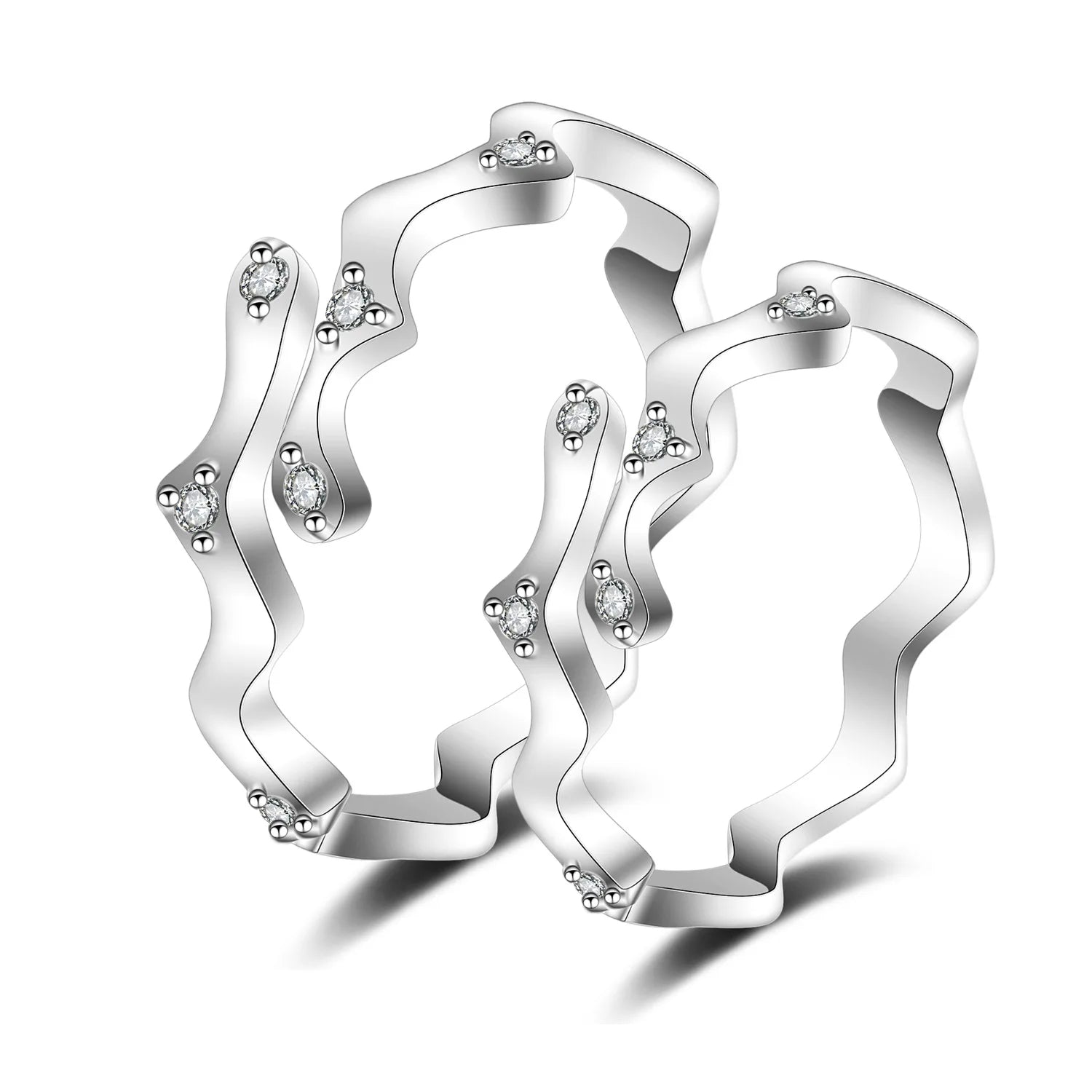 2022 Romantic Couple Wedding Ring For Woman Men 2Pcs Love Heart Zircon Adjustable Rings Fashion Engaged Promise Jewelry Gifts