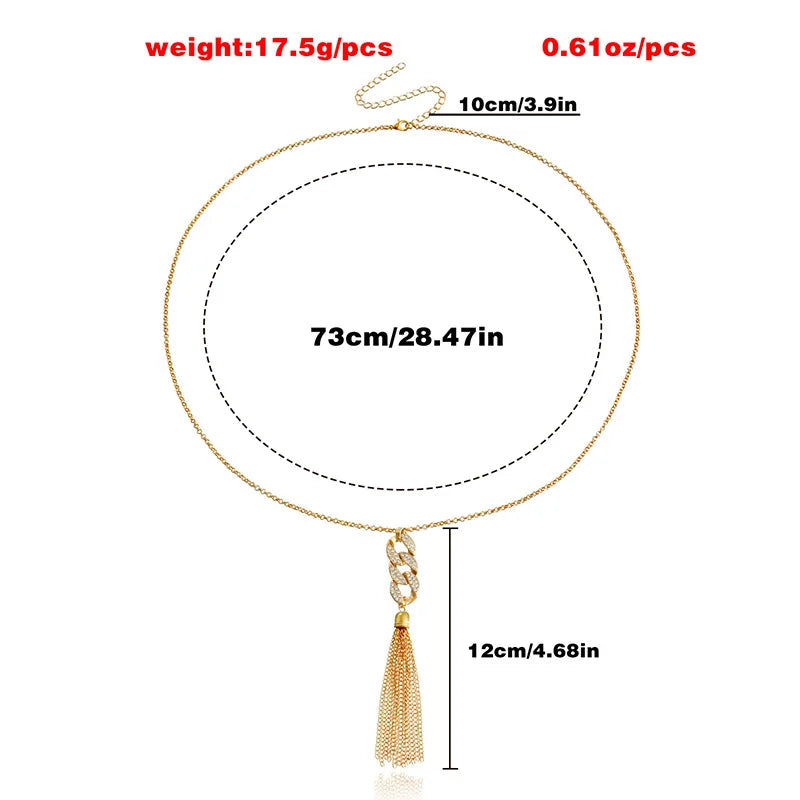 New Vintage Butterfly Pearl Tassel Clavicle Chain for Women Simple Crystal Flower Pendant Long Necklace Evil Eye Sweater Chain