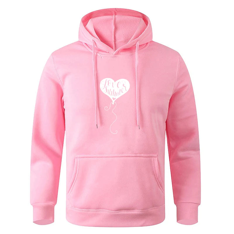 For Male And Women Spring Autumn Men's Solid Color Casual Oversize Black Pullover Hoodie Sweatshirt