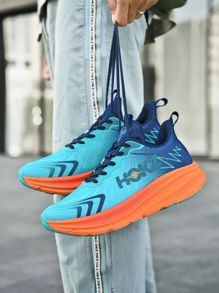 Men Mesh Running Shoes Off-road Shoes Sneakers Outdoor Breathable Trainer Race Luxury shoes Cushioning Couple Non-Slip Fashion